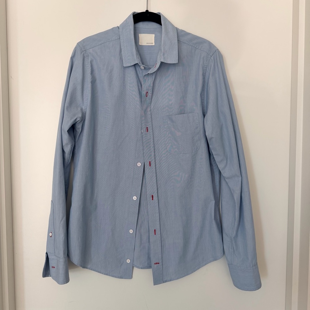 Band of Outsiders Blue Button Down Shirt